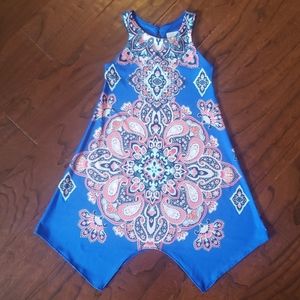 Rare Editions Sleeveless Asymmetrical Dress